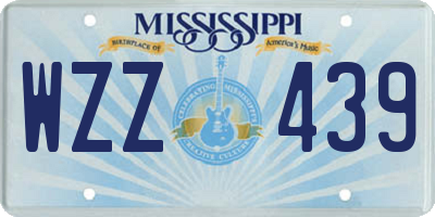 MS license plate WZZ439