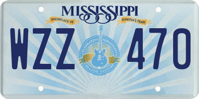 MS license plate WZZ470