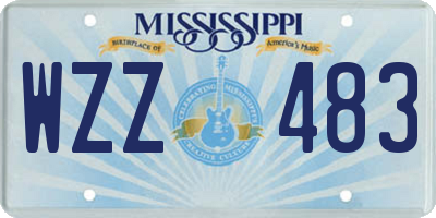 MS license plate WZZ483
