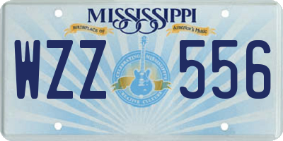 MS license plate WZZ556