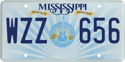 MS license plate WZZ656