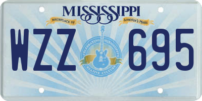 MS license plate WZZ695