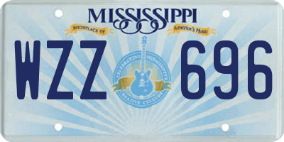 MS license plate WZZ696