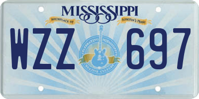 MS license plate WZZ697