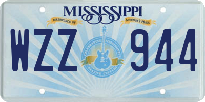MS license plate WZZ944