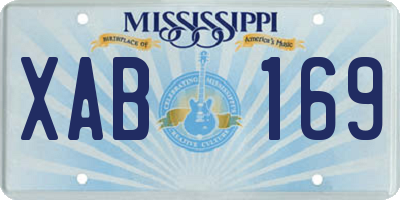 MS license plate XAB169