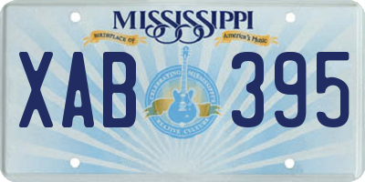 MS license plate XAB395
