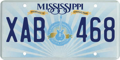 MS license plate XAB468