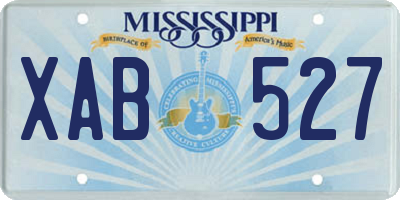 MS license plate XAB527
