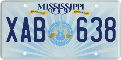 MS license plate XAB638