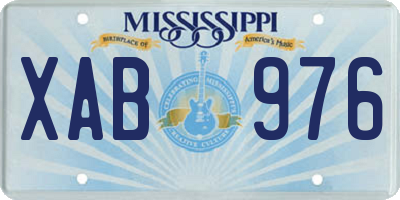 MS license plate XAB976