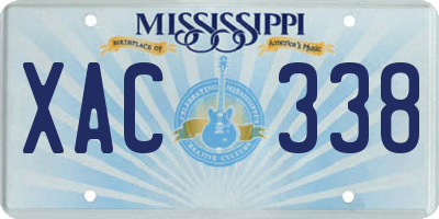 MS license plate XAC338