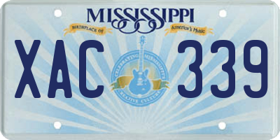 MS license plate XAC339