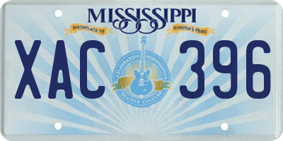 MS license plate XAC396