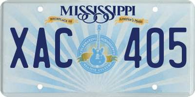 MS license plate XAC405