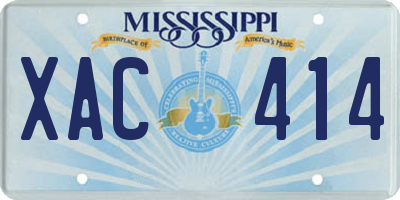 MS license plate XAC414