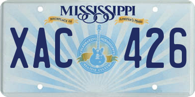 MS license plate XAC426
