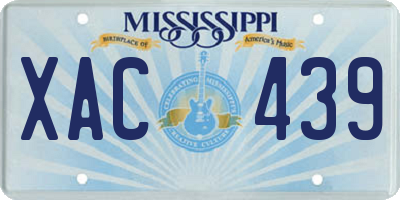 MS license plate XAC439
