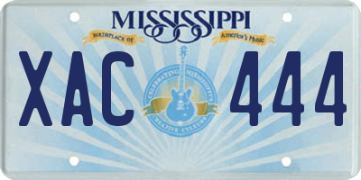MS license plate XAC444
