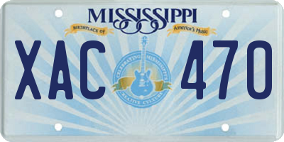 MS license plate XAC470
