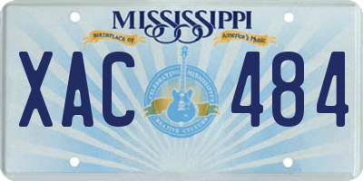 MS license plate XAC484