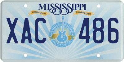 MS license plate XAC486