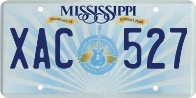 MS license plate XAC527