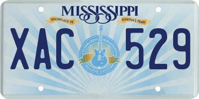 MS license plate XAC529