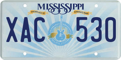 MS license plate XAC530