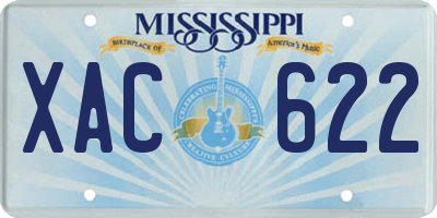 MS license plate XAC622