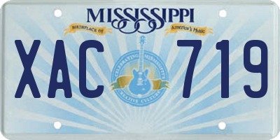 MS license plate XAC719
