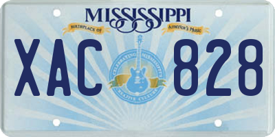 MS license plate XAC828