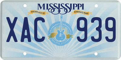 MS license plate XAC939