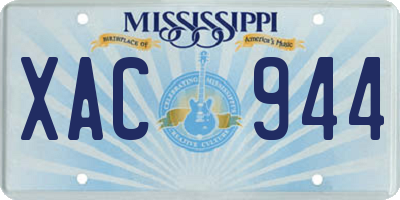MS license plate XAC944
