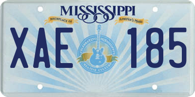 MS license plate XAE185