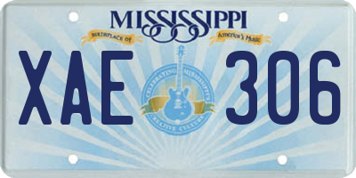 MS license plate XAE306