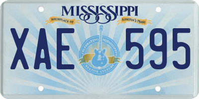 MS license plate XAE595
