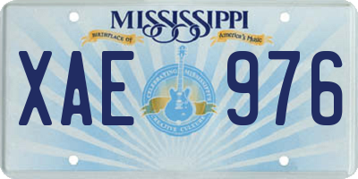 MS license plate XAE976