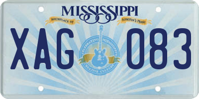 MS license plate XAG083