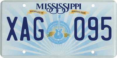 MS license plate XAG095