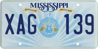 MS license plate XAG139