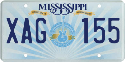 MS license plate XAG155