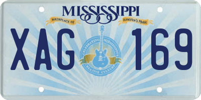 MS license plate XAG169