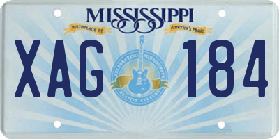 MS license plate XAG184