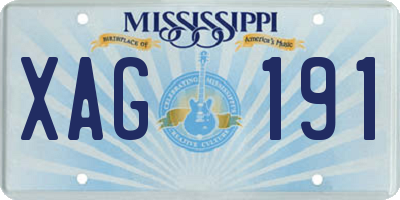 MS license plate XAG191