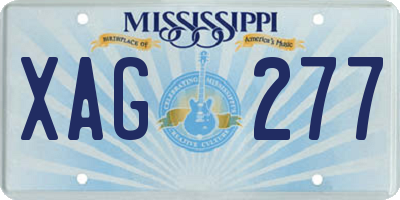 MS license plate XAG277