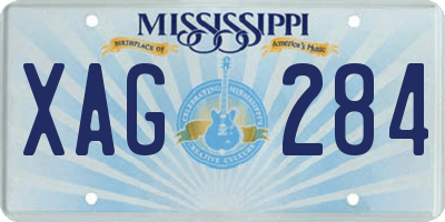 MS license plate XAG284