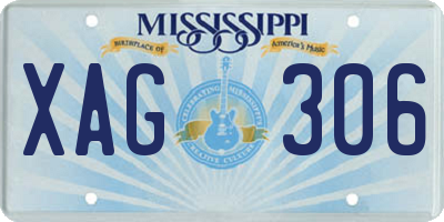MS license plate XAG306