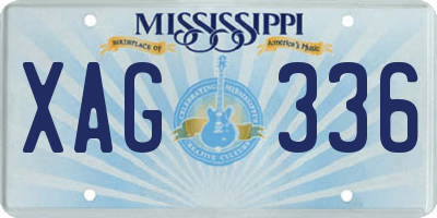 MS license plate XAG336