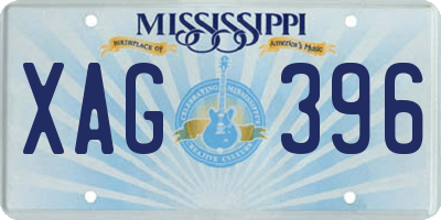 MS license plate XAG396